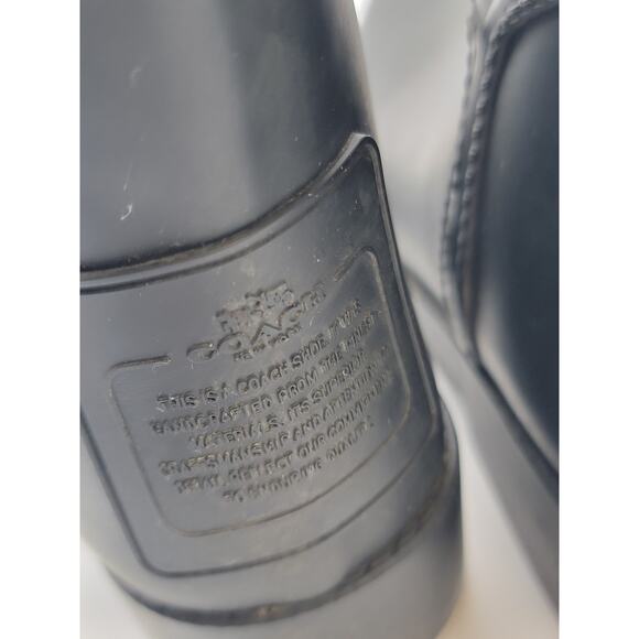 Coach Black Rubber Tristee Rain Boots - Picture 13 of 13
